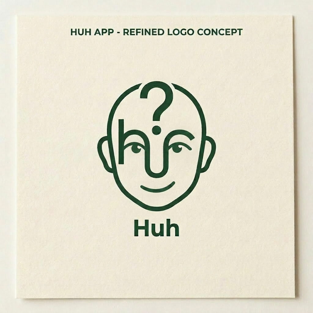 Approved Huh logo concept